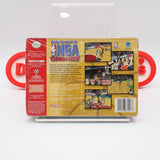 KOBE BRYANT IN NBA COURTSIDE with REMOVABLE PC STICKER! NEW & Factory Sealed with Authentic V-Seam! (N64 Nintendo 64)