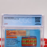 SUPER TEAM GAMES - ROUND SOQ! CGC GRADED 9.6 A+! NEW & Factory Sealed with Authentic H-Seam! (NES Nintendo)