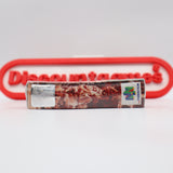 KOBE BRYANT IN NBA COURTSIDE with REMOVABLE PC STICKER! NEW & Factory Sealed with Authentic V-Seam! (N64 Nintendo 64)