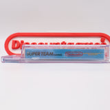 SUPER TEAM GAMES - ROUND SOQ! CGC GRADED 9.6 A+! NEW & Factory Sealed with Authentic H-Seam! (NES Nintendo)