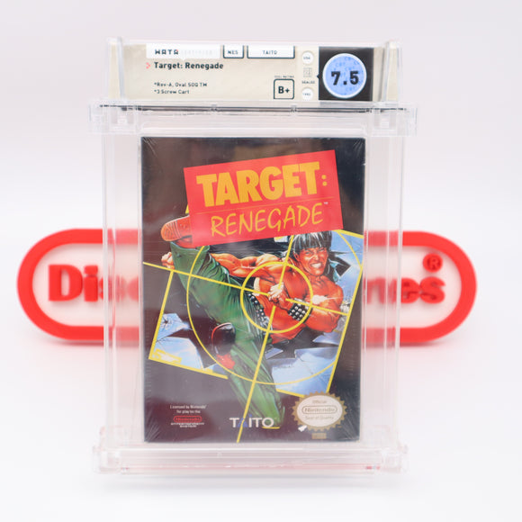 TARGET: RENEGADE - WATA GRADED B+! NEW & Factory Sealed with Authentic H-Seam! (NES Nintendo)
