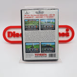 HARD DRIVIN' / HARD DRIVING RACING (EARLY MIJ CLAMSHELL CASE!) NEW & Factory Sealed with Authentic Tube Seam! (Sega Genesis)