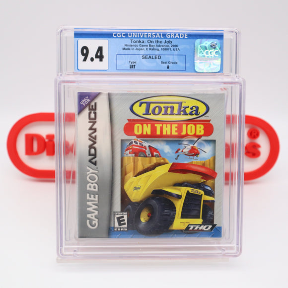 TONKA TRUCKS: ON THE JOB - CGC GRADED 9.4 A! NEW & Factory Sealed! (Game Boy Advance GBA)