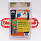 #410 - MAJOR LEAGUE BASEBALL (Round SOQ, LJN Star Printed) - CGC GRADED 9.6 A+ (NES Nintendo) - THE DISCOUNTGAMES COLLECTION
