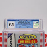 TONKA TRUCKS: ON THE JOB - CGC GRADED 9.4 A! NEW & Factory Sealed! (Game Boy Advance GBA)