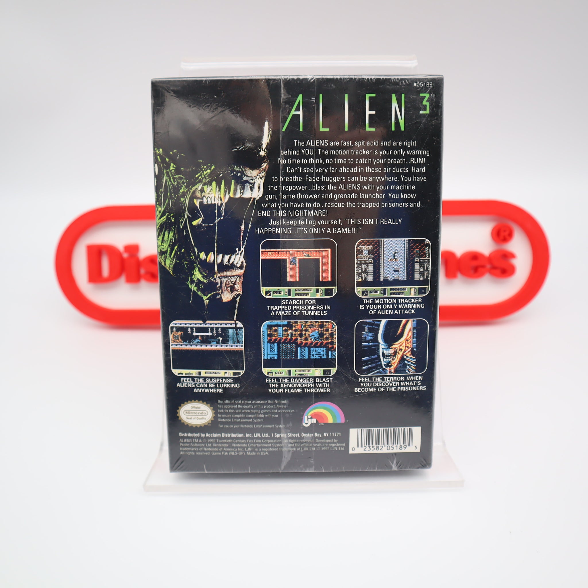 ALIEN 3 - NEW & Factory Sealed with Authentic V-Overlap Seam! (NES