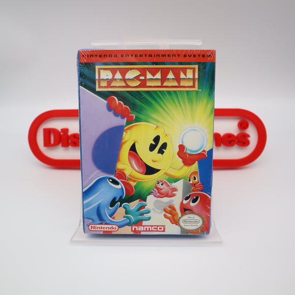 PAC-MAN NAMCO VERSION - NEW & Factory Sealed with RARER H-Seam Version! (NES Nintendo) PACMAN!