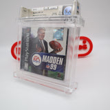 MADDEN NFL 99 FOOTBALL - WATA Graded 9.4 A+! NEW & Factory Sealed! (PlayStation 1 / PS1)