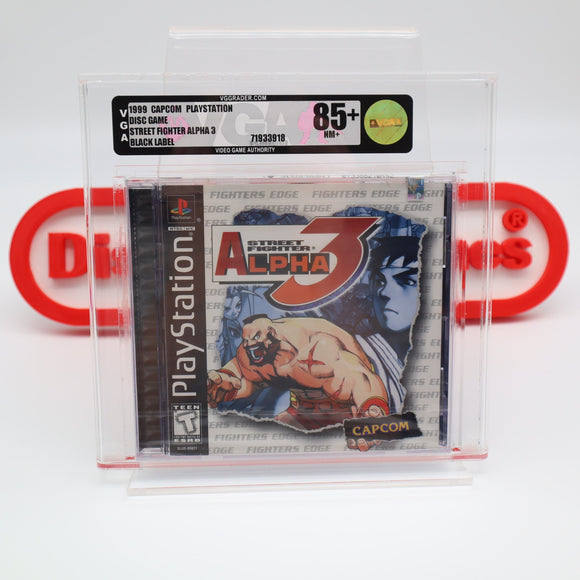 STREET FIGHTER ALPHA 3 III - BLACK LABEL - VGA Graded 85+ GOLD! NEW & Factory Sealed! (PlayStation 1 / PS1)