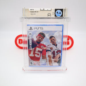 MADDEN NFL 22 - MAHOMES / BRADY - WATA Graded 9.6 A+ WITH ERROR! NEW & Factory Sealed! (PlayStation 1 / PS1)