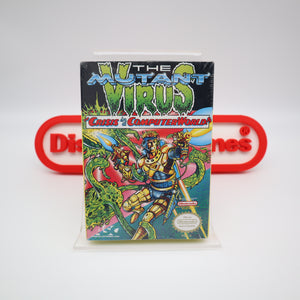 MUTANT VIRUS: CRISIS IN A COMPUTER WORLD! - NEW & Factory Sealed with Authentic H-Seam! (NES Nintendo)