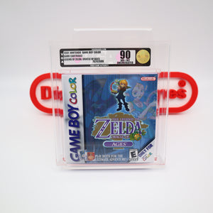 LEGEND OF ZELDA: ORACLE OF AGES - VGA GRADED 90 MINT GOLD UNCIRCULATED! NEW & Factory Sealed with Authentic H-Seam! (Nintendo Game Boy Color GBC)
