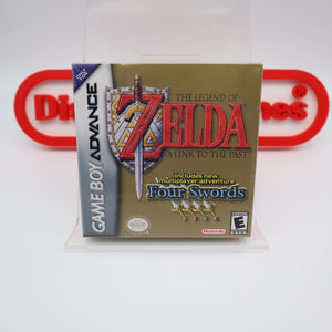 LEGEND OF ZELDA: A LINK TO THE PAST & FOUR SWORDS - NEW & Factory Sealed with Authentic H-Seam! (Game Boy Advance GBA)