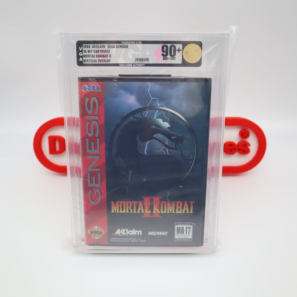 MORTAL KOMBAT II 2 - VGA GRADED 90+ MINT GOLD! NEW & Factory Sealed! (Sega Genesis)