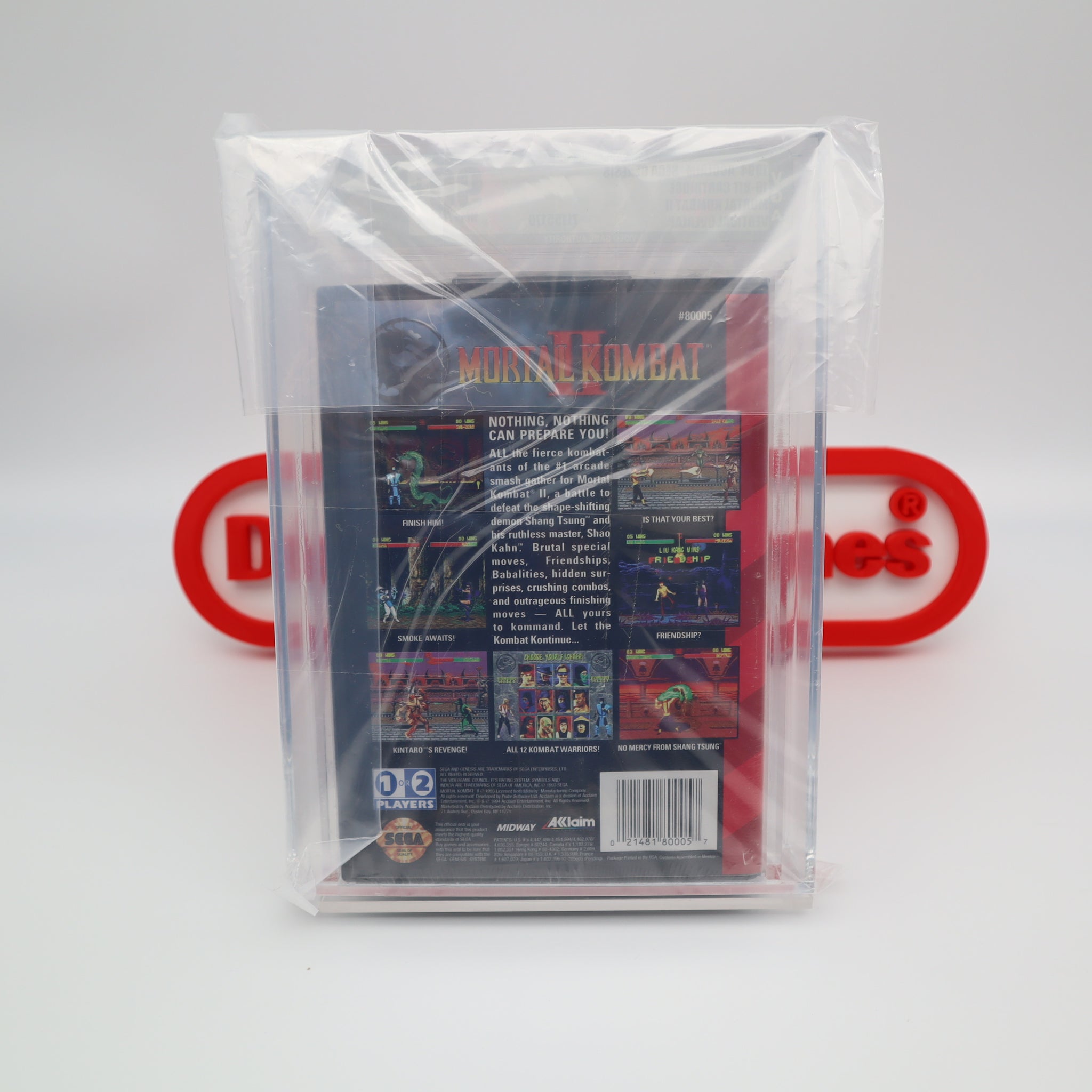 MORTAL KOMBAT II 2 - VGA GRADED 90+ MINT GOLD! NEW & Factory