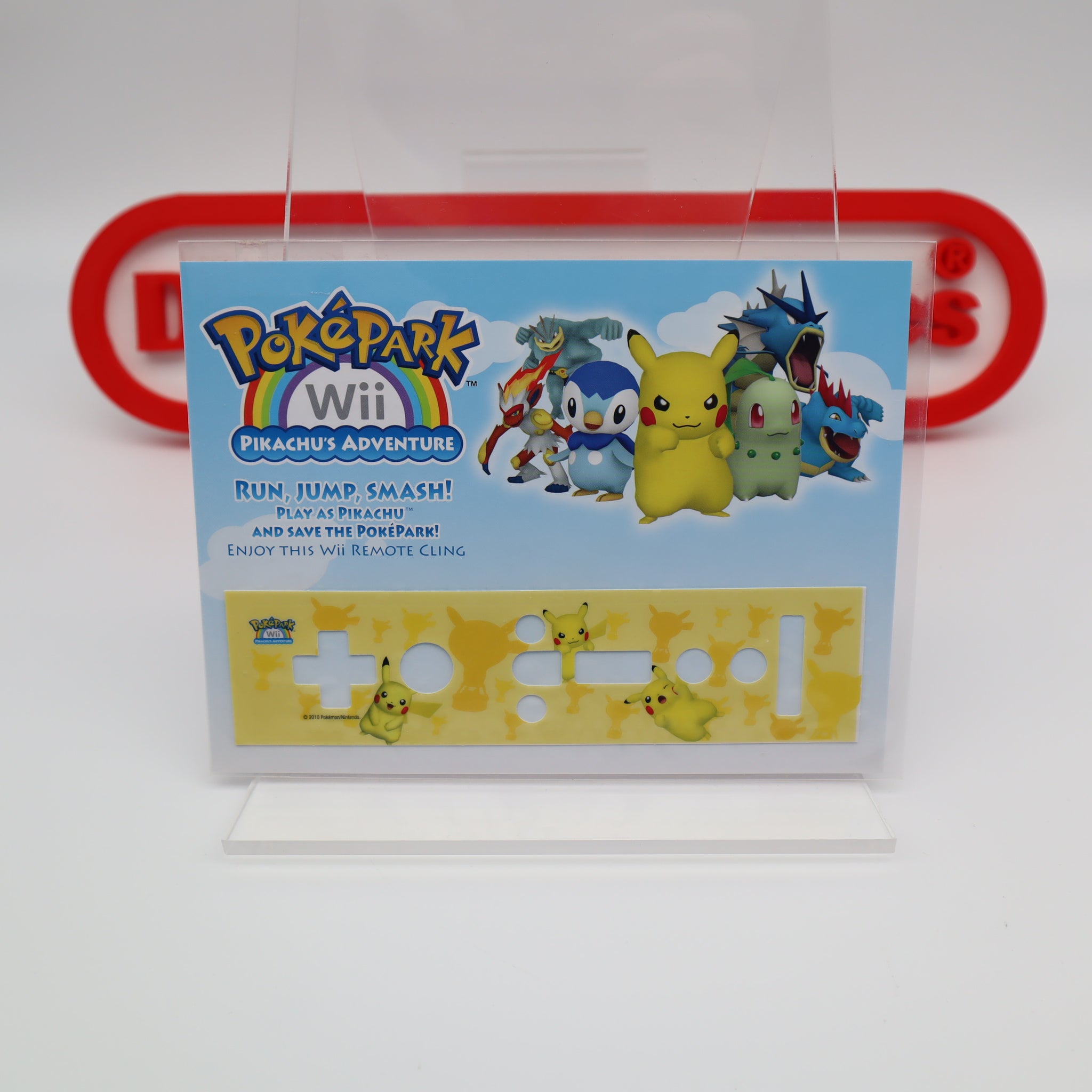 POKEMON POKEPARK: PIKACHU'S ADVENTURE CONTROLLER CLING for