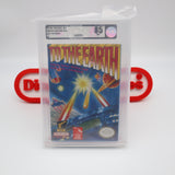 TO THE EARTH - VGA GRADED 85 NM+! NEW & Factory Sealed with Authentic H-Seam! (NES Nintendo)