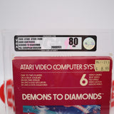 DEMONS TO DIAMONDS (PAL) - VGA Graded 80 NM! NEW & Factory Sealed! (Atari 2600)