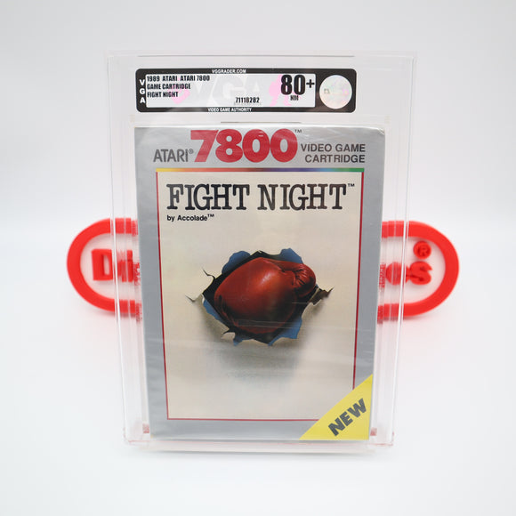 FIGHT NIGHT - VGA Graded 80+ NM! NEW & Factory Sealed! (Atari 7800)