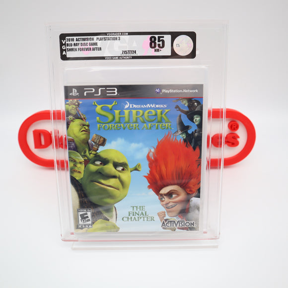 SHREK: FOREVER AFTER - VGA Graded 85 NM+ SILVER! NEW & Factory Sealed! (PS3 PlayStation 3)
