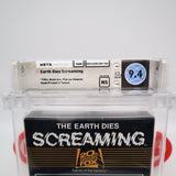 EARTH DIES SCREAMING with UNPUNCHED HANGTAB! WATA GRADED 9.4 NS! NEW & Factory Sealed! (Atari 2600)