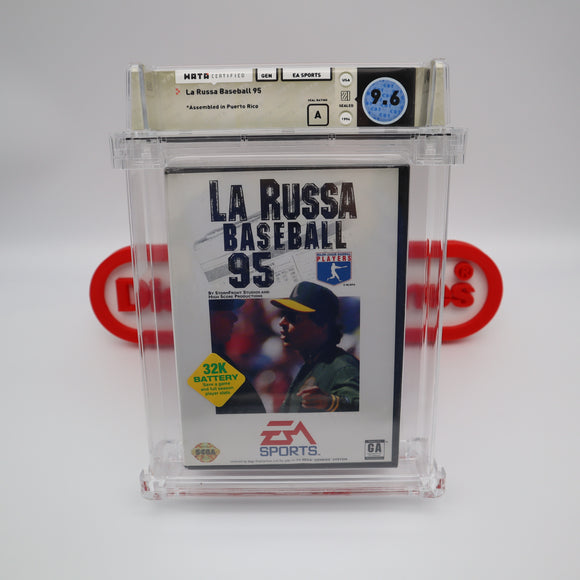 TONY LA RUSSA BASEBALL 95 1995 BASEBALL - WATA GRADED 9.6 A! NEW & Factory Sealed! (Sega Genesis)