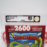 VENTURE - VGA GRADED 85 NM+ SILVER! NEW & Factory Sealed! (Atari 2600)