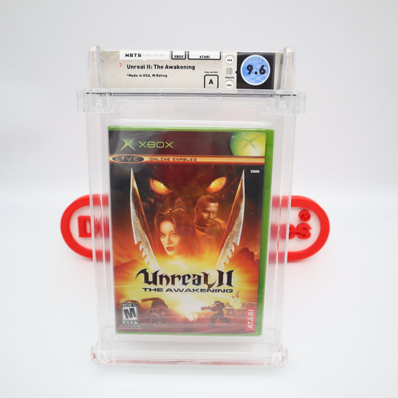 UNREAL II 2: THE AWAKENING - WATA GRADED 9.6 A! NEW & Factory Sealed! (XBOX)