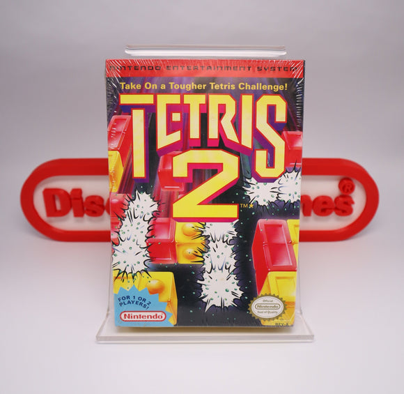 TETRIS 2 II - NEW & Factory Sealed + Authentic H-Seam! (NES Nintendo)