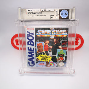 WWF SUPERSTARS 2 / WWE Super Stars II - NEW & Factory Sealed - WATA Graded 8.5 B+ (Nintendo Game Boy GB)