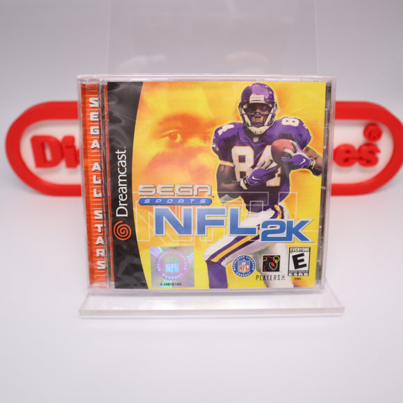 NFL 2K / Sega Sports NFL2K - NEW & Factory Sealed with Y-Fold! (Sega Dreamcast)