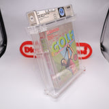 BANDAI GOLF: CHALLENGE PEBBLE BEACH - WATA GRADED 9.0 A! NEW & Factory Sealed with Authentic H-Seam! (NES Nintendo)