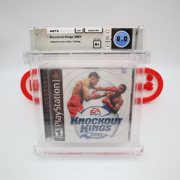KNOCKOUT KINGS 2001 - WATA GRADED 8.0 A+! NEW & Factory Sealed! (PS1 PlayStation 1)