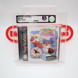 POCKET FIGHTER - VGA GRADED 85 NM+ SILVER! NEW & Factory Sealed! (PS1 PlayStation 1)