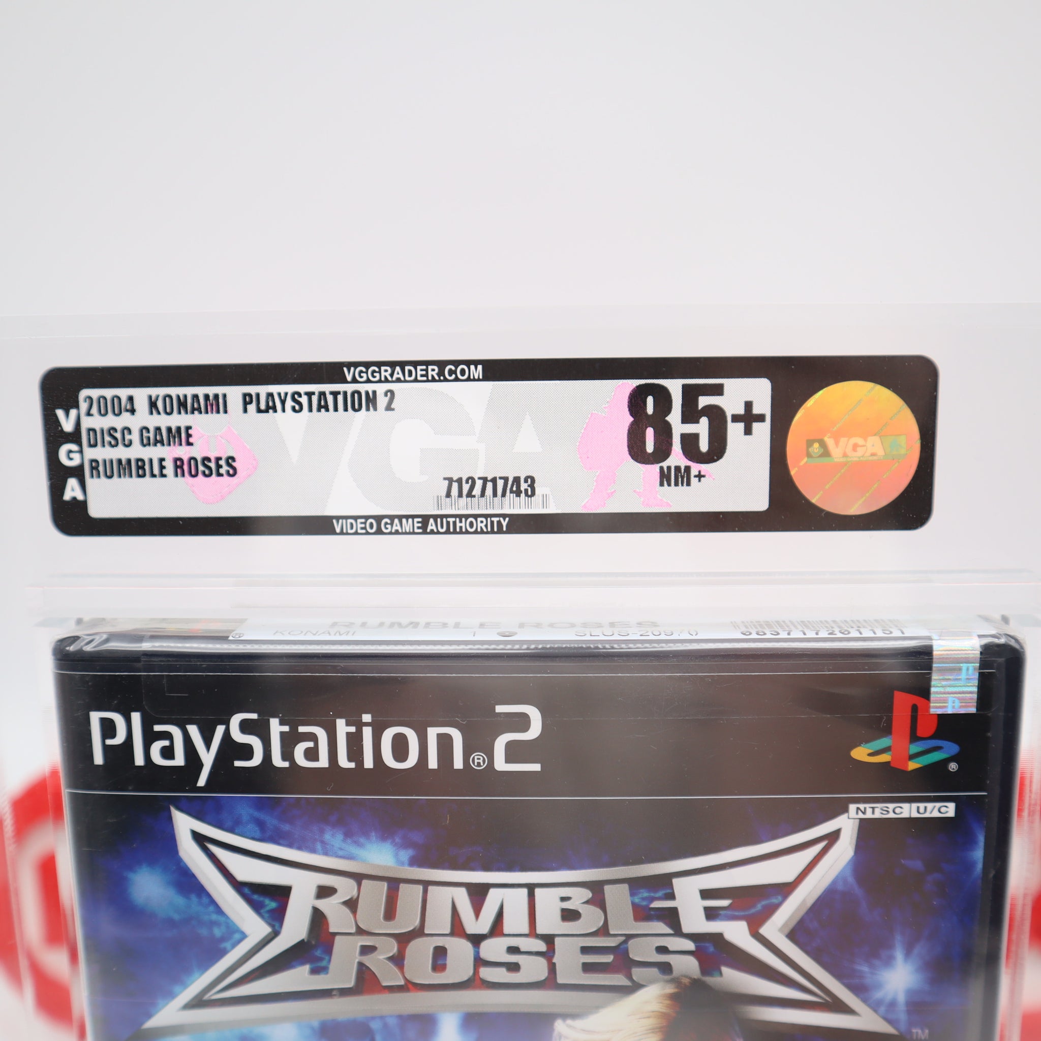 PS2販促ポスター RUMBLEROSES PlayStation2 プレステ2 RUMBLE ROSES ALL-FEMALE WRESTLING - VGA GRADED 85+ NM+ GOLD