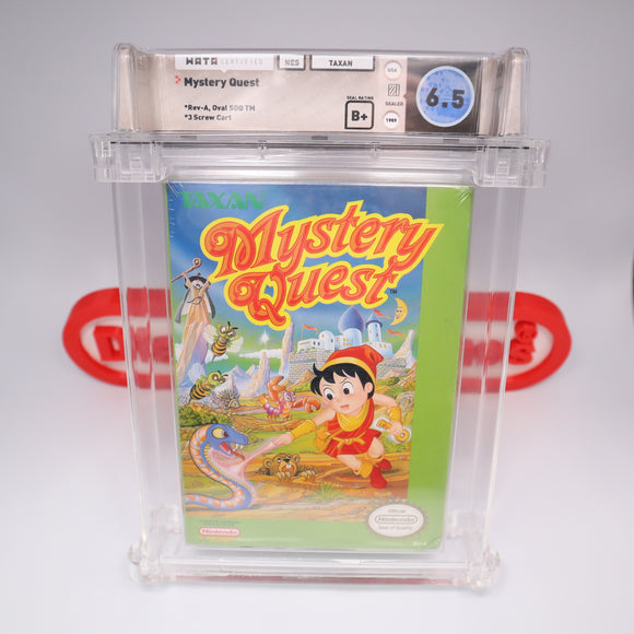 MYSTERY QUEST - WATA GRADED 6.5 B+! NEW & Factory Sealed with Authentic H-Seam! (NES Nintendo)