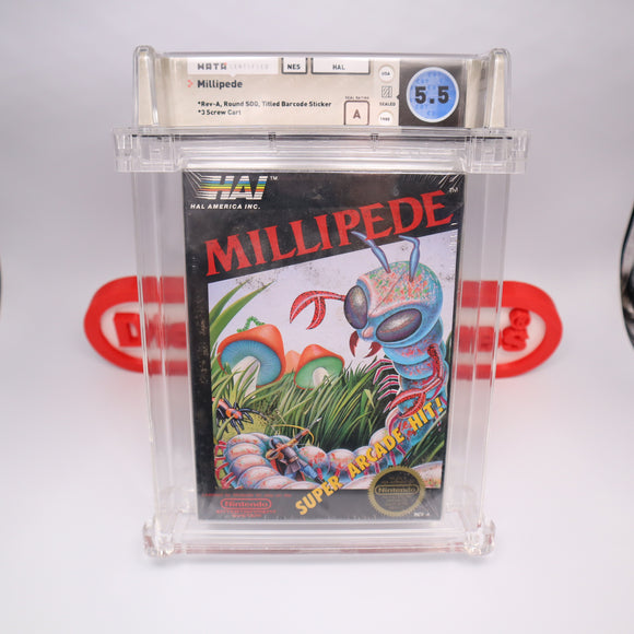 MILLIPEDE - WATA GRADED 5.5 A! NEW & Factory Sealed with Authentic H-Seam! (NES Nintendo)