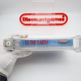 TO THE EARTH - LIGHT ZAPPER GAME - WATA GRADED 7.5 B! NEW & Factory Sealed with Authentic H-Seam! (NES Nintendo)