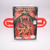 SWORDS AND & SERPENTS - NEW & Factory Sealed with Authentic H-Seam! (NES Nintendo)