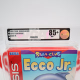 ECCO JR. JUNIOR - VGA GRADED 85+ NM+ GOLD! NEW & Factory Sealed! (Sega Genesis)