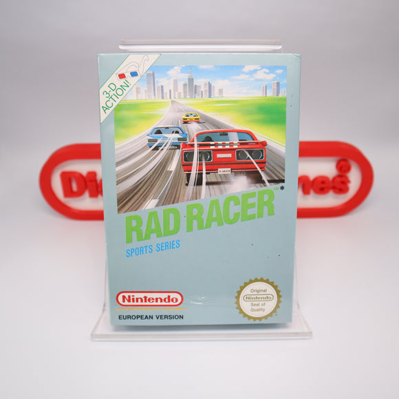 RAD RACER - NEW & Sealed! Authentic Nintendo European Version (NES Nintendo)