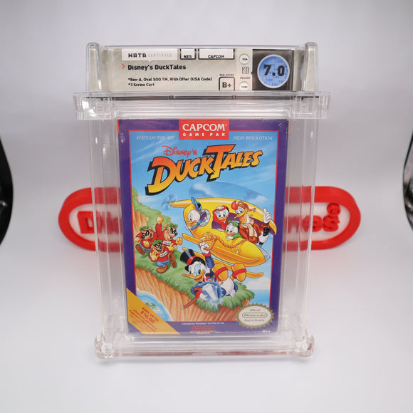 DUCK TALES - WATA GRADED 7.0 B+! NEW & Factory Sealed with Authentic H-Seam! (NES Nintendo)