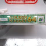 GOLDEN NUGGET 64 - WATA GRADED 9.8 A+! NEW & Factory Sealed with Authentic V-Seam! (N64 Nintendo 64)