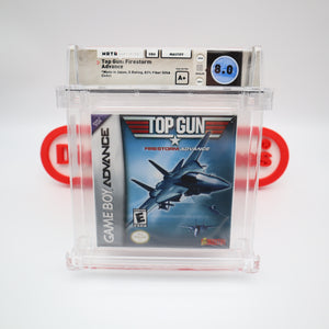 TOP GUN: FIRESTORM ADVANCE - WATA GRADED 8.0 A+! NEW & Factory Sealed! (Game Boy Advance GBA)