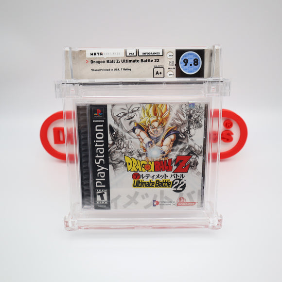 DRAGON BALL Z: ULTIMATE BATTLE 22 - WATA GRADED 9.8 A+! NEW & Factory Sealed! (PS1 PlayStation 1)