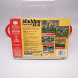 MADDEN 64 FOOTBALL - NEW & Factory Sealed with Authentic V-Seam! (N64 Nintendo 64)