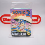 SONIC THE HEDGEHOG 2 - NEW & Factory Sealed! (Sega Game Gear)