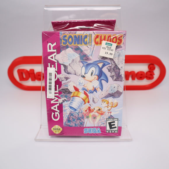 SONIC CHAOS - NEW & Factory Sealed! Sonic The Hedgehog (Sega Game Gear)