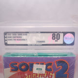 SONIC THE HEDGEHOG 2 - VGA GRADED 80 NM - NEW & Factory Sealed! (Sega Game Gear)