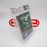 TENNIS - UNPUNCHED HANGTAB, 5-SCREW, NO REV-A, NO CODE, ROUND SOQ - WATA GRADED 6.0 CIB! (NES Nintendo)